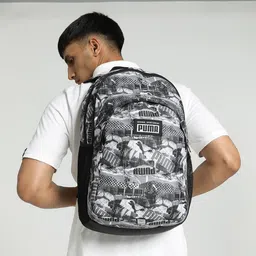 Puma Ergonomic Camouflage Printed Academy Backpack-image-92
