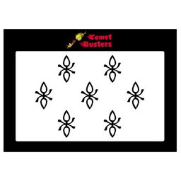 Comet Busters 10 Pcs Reusable Designer Bindis - Black-picture-12
