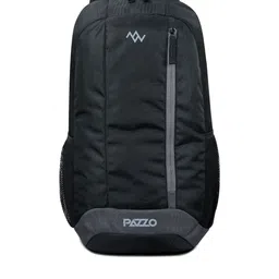 PAZZO Unisex Embroidered Solid Backpack-picture-29