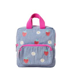 Accessorize London Girl's Chambray Strawberry Backpack-picture-36