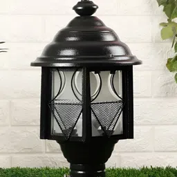 DENICRAAS Black Textured Iron Ceiling Lamp image 3