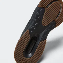 MANGO MAN Men Black Woven Design Sneakers image 4