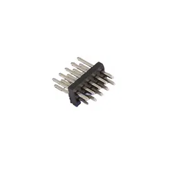 PH1.27-01-05PZS-XUNPU-Straight 1mm 10P 3.9mm -40℃~+105℃ 2.3mm 1.27mm Double Row Black Brass 2x5P Plugin,P=1.27mm Pin Headers ROHS image 1
