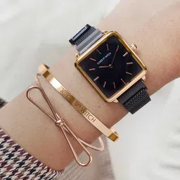 JOKER & WITCH Women Black & Rose Gold-Toned Luisa Watch Gift Set JWBS538-picture-19