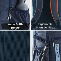 Wildcraft Kids Typography Printed Climacool Ergonomic Backpack image 5