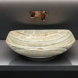 clayramic Premium Designer Ceramic (M-35)Washbasin With Waste Coupling & Pipe Set (22x15x5)(M-35) Table Top Basin-picture-13