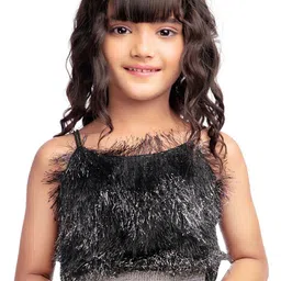 Tiny Kingdom Self Design Fringed Detail Top-picture-47