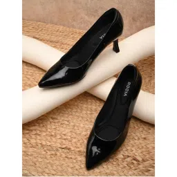 ROCIA By Regal Black Womens Patent Stilettos Pump Heels-image-37