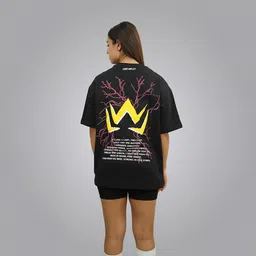 MuscleBlaze LWL Oversized T-shirt, Large Black-picture-40