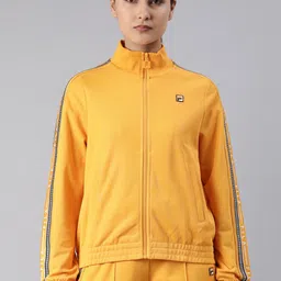 FILA Mock Collar Long Sleeves Outdoor Cotton Sporty Jacket-picture-31