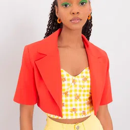 PRET A TUER Open-Front Crop Blazer Jacket image 1