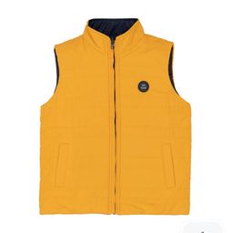 Status Quo Boys Mock Collar Sleeveless Reversible Padded Jacket-picture-41