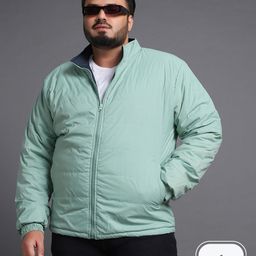 bewakoof plus Bewakoof Men Plus Size Reversible Puffer Jacket-picture-39