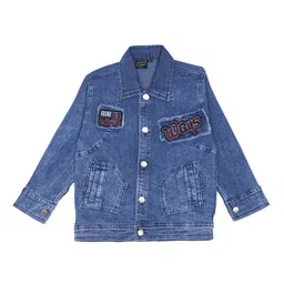 CREMLIN CLOTHING Boys Blue Washed Denim Jacket-picture-33