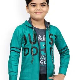 BAESD Boys Printed Lightweight Open Front Jacket With Attached T-shirt-picture-51