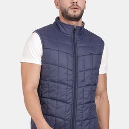 t-base Men Solid Sleeveless Padded Jacket-picture-10