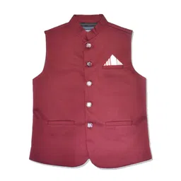 CAVIO Boys Pure Cotton Nehru Jacket-image-96