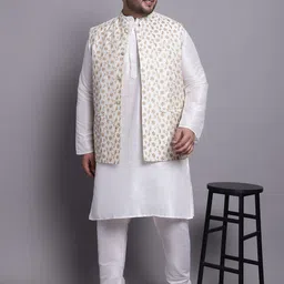 SOJANYA PLUS Regular Kurta & Pyjamas With Nehrujacket-picture-20