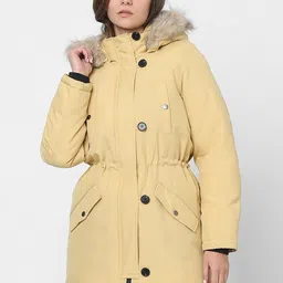 Vero Moda Long Sleeves Hooded Lightweight Longline Parka Jacket-picture-33