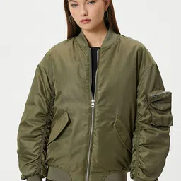 Koton Mock Collar Bomber Jacket-picture-34