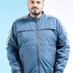 hardsoda by the indian garage co HARDSODA Plus Size Mock Collar Lightweight Padded Jacket-picture-16