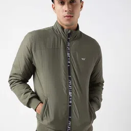 Wildcraft Abstract Printed Stand Collar Insulator Anti Odour Padded Jacket image 1