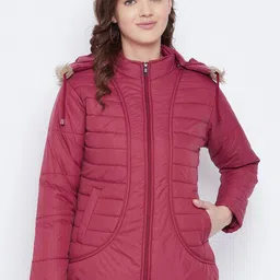 VERO AMORE Women Maroon Insulator Padded Jacket-picture-29