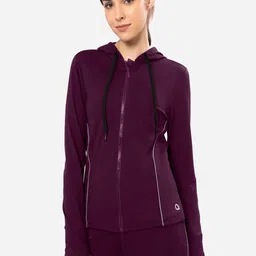 Amante Solid Flaunt Hoodie Jacket-picture-31