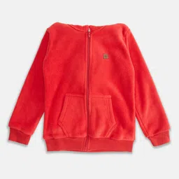 Pantaloons Junior Boys Red Bomber with Patchwork Jacket-picture-23