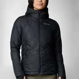 Columbia Women Hooded Solid Sports Lightweight Padded Jacket-picture-33