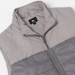 Dennis Lingo Colourblocked Mock Collar Quilted Jacket image 3