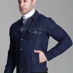 Dream of Glory Inc Men Cotton Washed Lightweight Outdoor Denim Jacket image 3