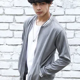 Campus Sutra Stand Collar Windcheater Bomber Jacket image 4