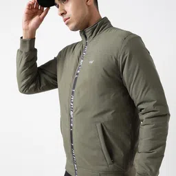 Wildcraft Abstract Printed Stand Collar Insulator Anti Odour Padded Jacket image 3