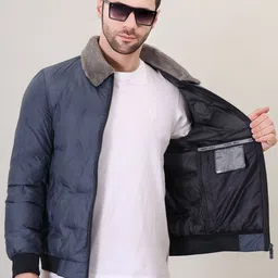 Camey Men Camouflage Longline Padded Jacket image 4