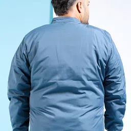 hardsoda by the indian garage co HARDSODA Plus Size Mock Collar Lightweight Padded Jacket image 2