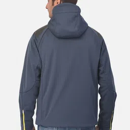 Woodland Men Teal Water Resistant Bomber Jacket image 5