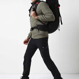 Wildcraft Abstract Printed Stand Collar Insulator Anti Odour Padded Jacket image 5