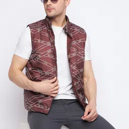 Duke Typography Printed Reversible Sleeveless Puffer Jacket image 2