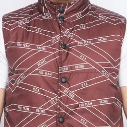 Duke Typography Printed Reversible Sleeveless Puffer Jacket image 5