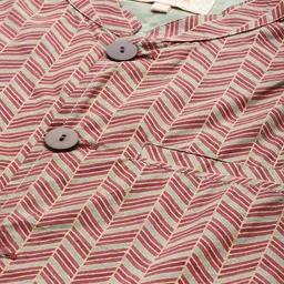 Indo Era Striped Woven Nehru Jacket image 3