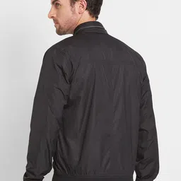 Being Human Men Black Bomber Jacket image 4