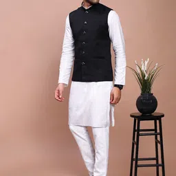 SHOWOFF Slim-Fit Nehru Jackets image 2