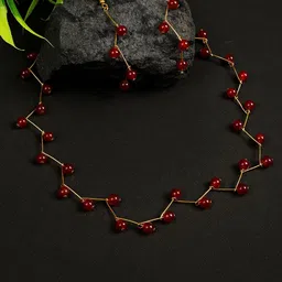 Oxidized Heaven Gold-Plated Silver Beaded Jewellery Set-picture-12