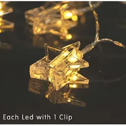 ENORMITY Yellow & White Photo-Clip Shape String Lights image 3