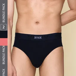 XYXX Pack Of 2 Cotton Anti Microbial Basic Briefs XYBRF2PCKN635-picture-29
