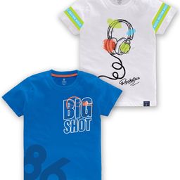 CODEZ Boys Pack Of 2 Printed Cotton T-shirts-picture-5