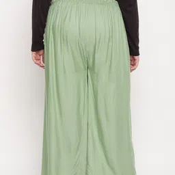 CLORA CREATION PLUS Women Plus Size Pack Of 2 Straight Fit Ethnic Palazzos image 3