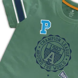 CODEZ Boys Pack Of 2 Graphic Printed Short Sleeves Cotton T-shirts image 2