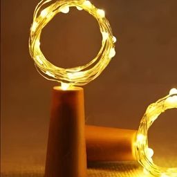 ENORMITY Yellow & White Rice Shape String Lights-picture-40